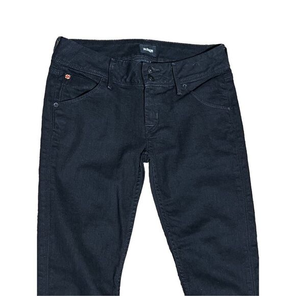 Hudson Black Denim Straight Leg Jeans Size 26 - Picture 2 of 4